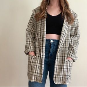 Vintage plaid blazer